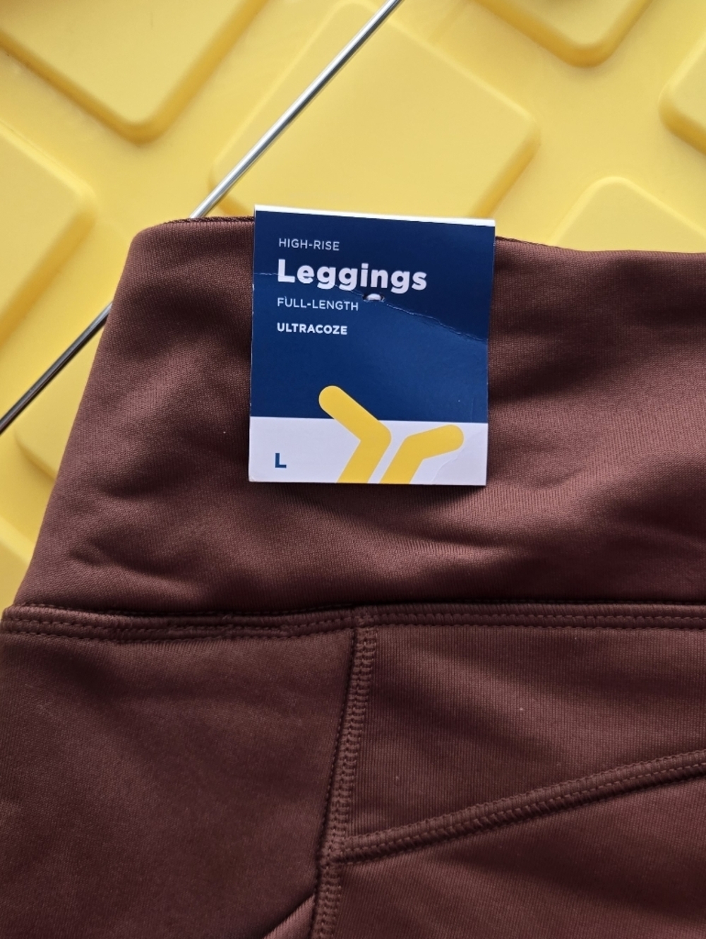 Old Navy Brown High-Rise Full-Length Leggings Ultra Cozy -Size L - Picture 2 of 8